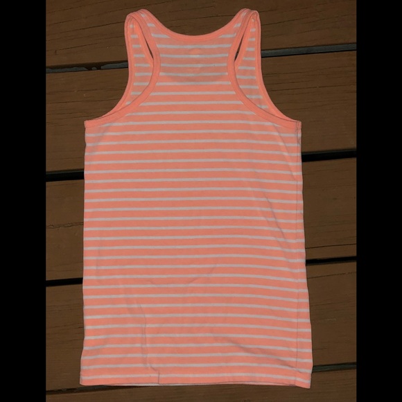 Old navy peach and white striped tank ❤️❤️ - Picture 3 of 3